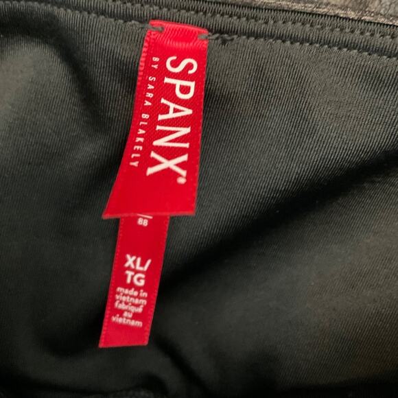 SPANX Faux Leather Leggings Black SIZE XLarge - Picture 3 of 15